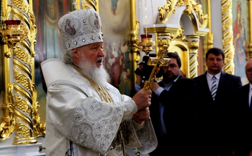 патриарх московский и всея руси освятил спасо-вознесенский собор