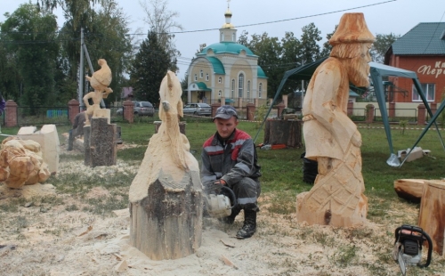 в кузоватовском районе состоялся всероссийский фестиваль резчиков по дереву «наследники сорокина»